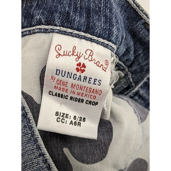 Lucky Brand Classic Rider Crop Jeans Dungarees Womens Sz 6/28 (MEAS 28 X 22) - Picture 4 of 11